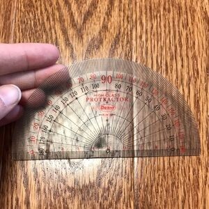 🎁BASIC plastic protractor
